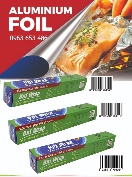 cuộn giấy bạc nướng uni wrap